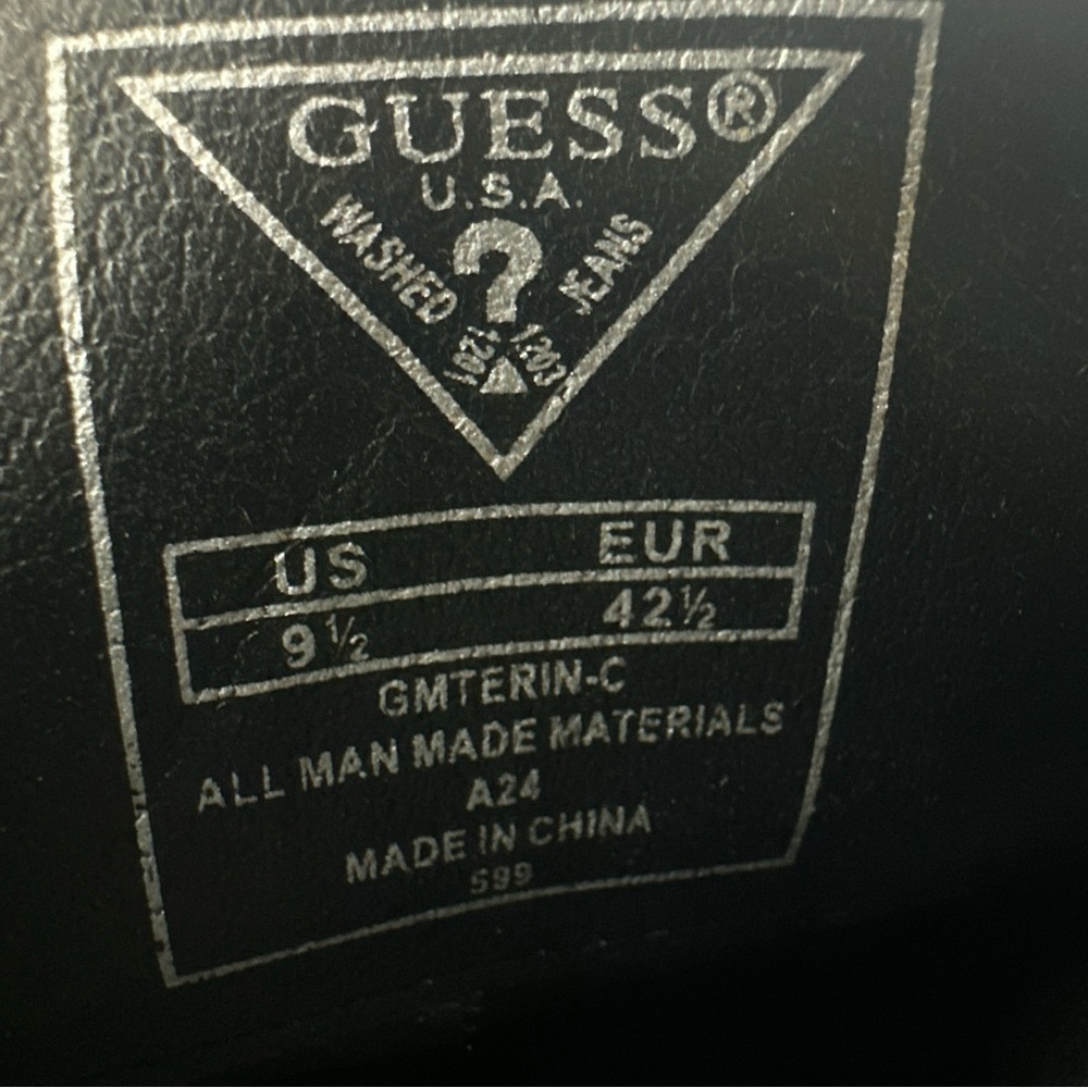 Guess Black Leather Loafers for Men - Picture 5 of 5